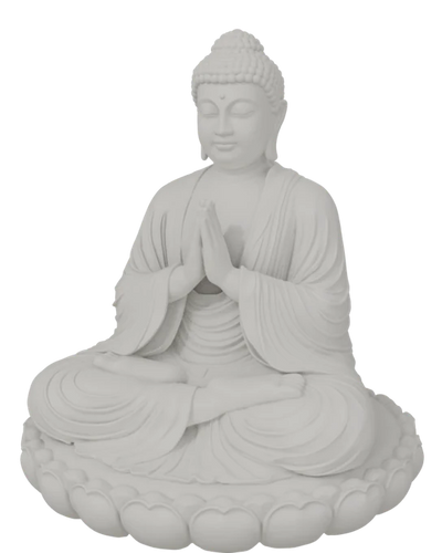 Buddha statue in white