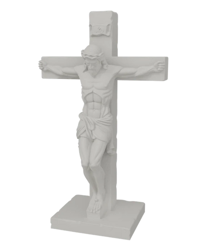 Jesus statue in white
